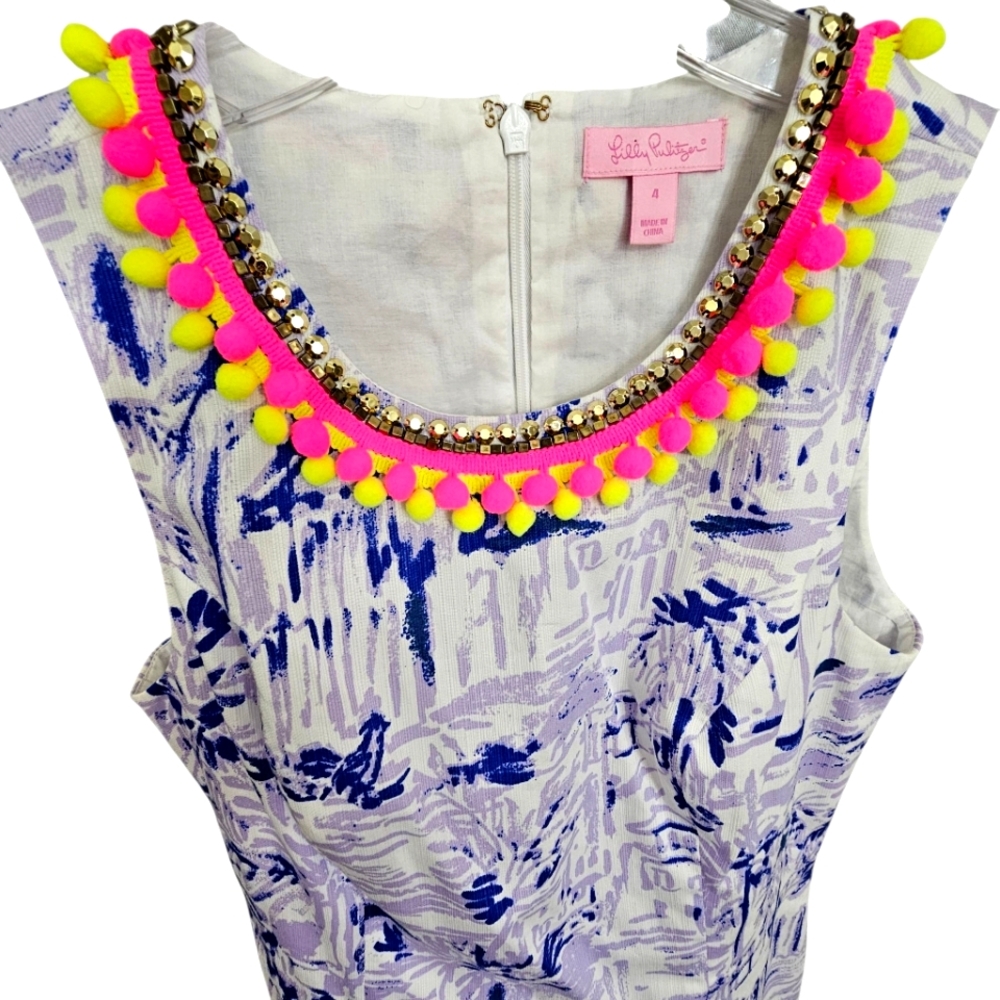 Nwot Lilly Pulitzer Mila Lilac Verban Rock The Dock Sleeveless Resort Dress - Picture 8 of 16